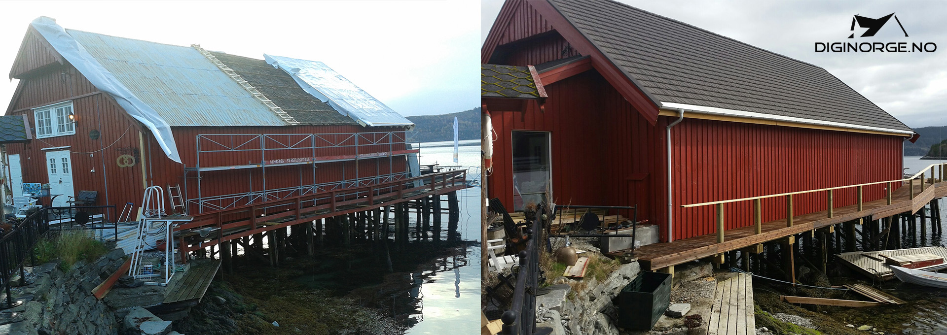 Mosvik Brygge AS - Ny Decra tak