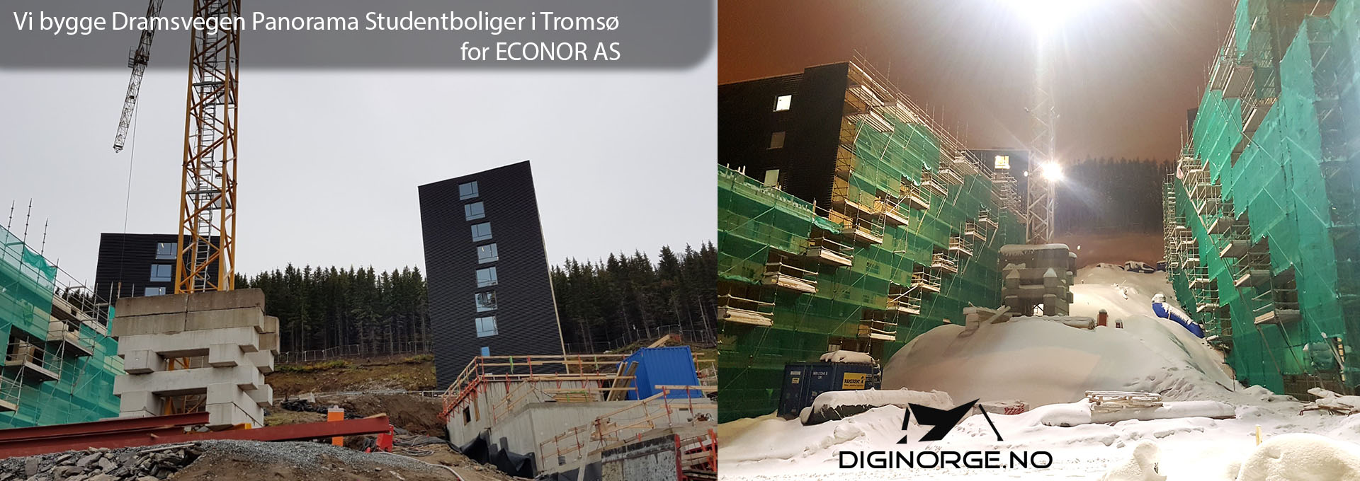 Vi bygge neste 2 panorama studenboliger i Dramsvegen, Tromsø
