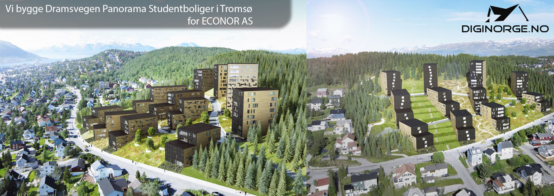 Dramsvegen Panorama Studentboliger prosjekt i Tromsø